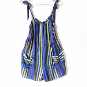 SOLD. Aerie Stripped Sleeveless Shorts Romper